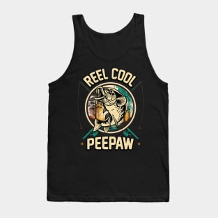 Reel Cool Peepaw Fishing Gift Tank Top